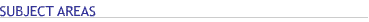 subject areas